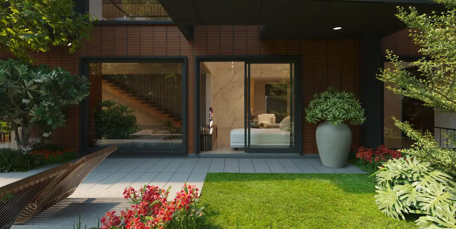 Private garden terrace