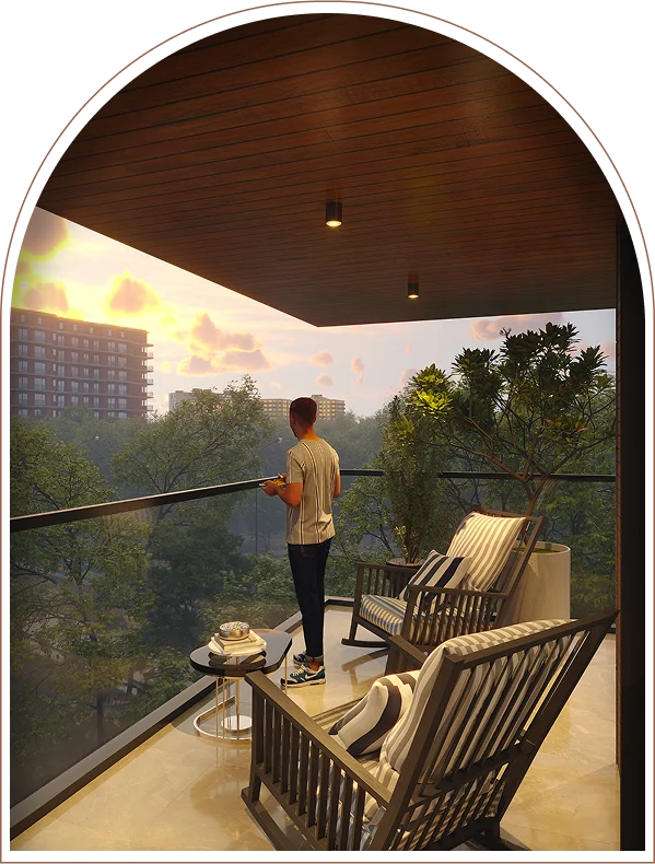 Sky villa balcony